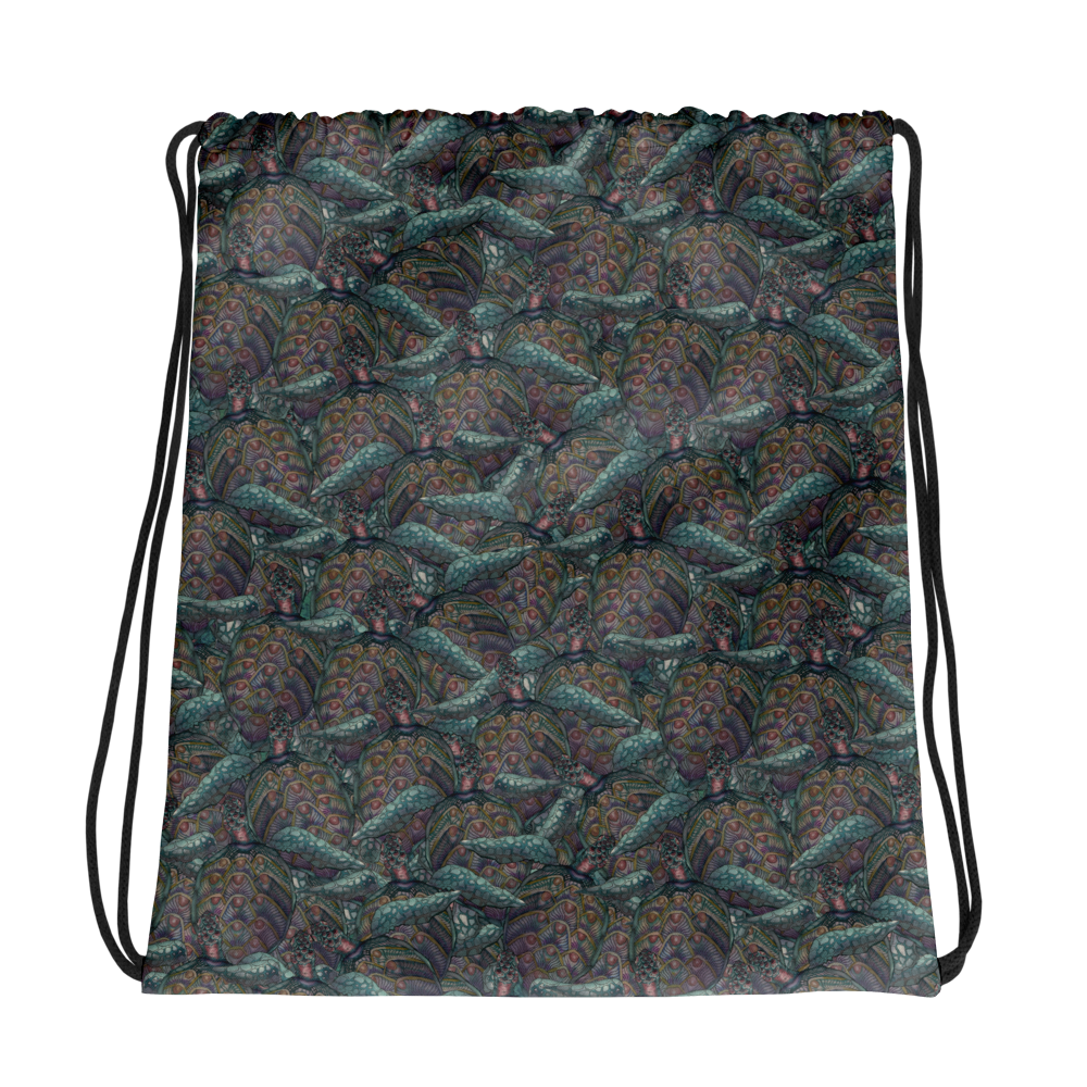 Turtles Drawstring Bag