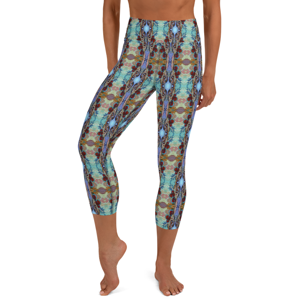 Flowsaic High Waist Capri Leggings