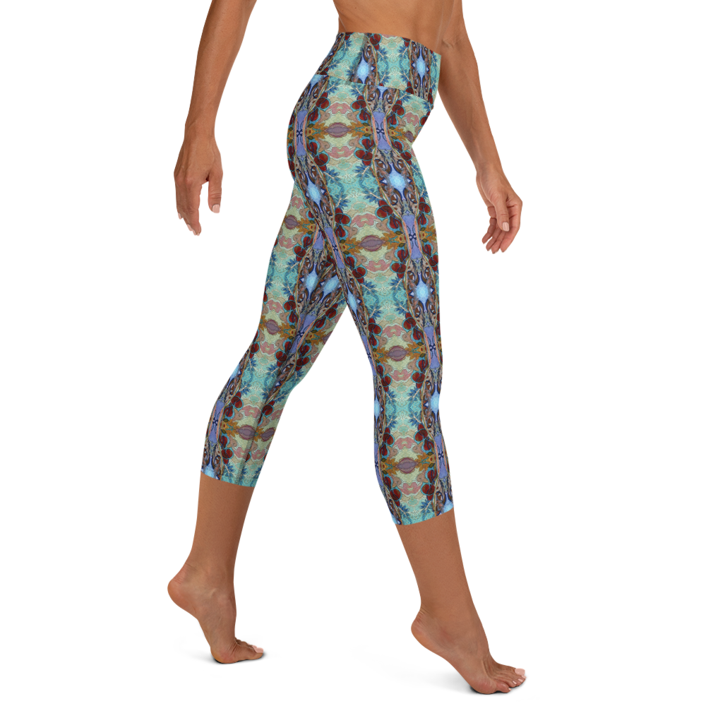 Flowsaic High Waist Capri Leggings