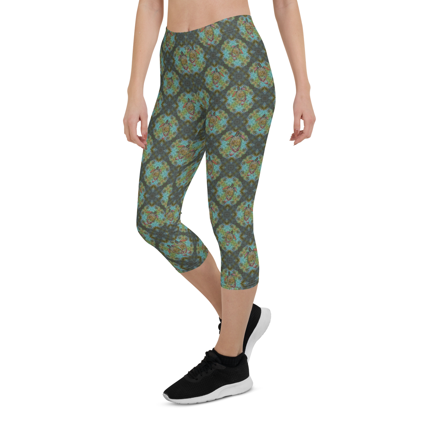 Olive Greens Capri Leggings