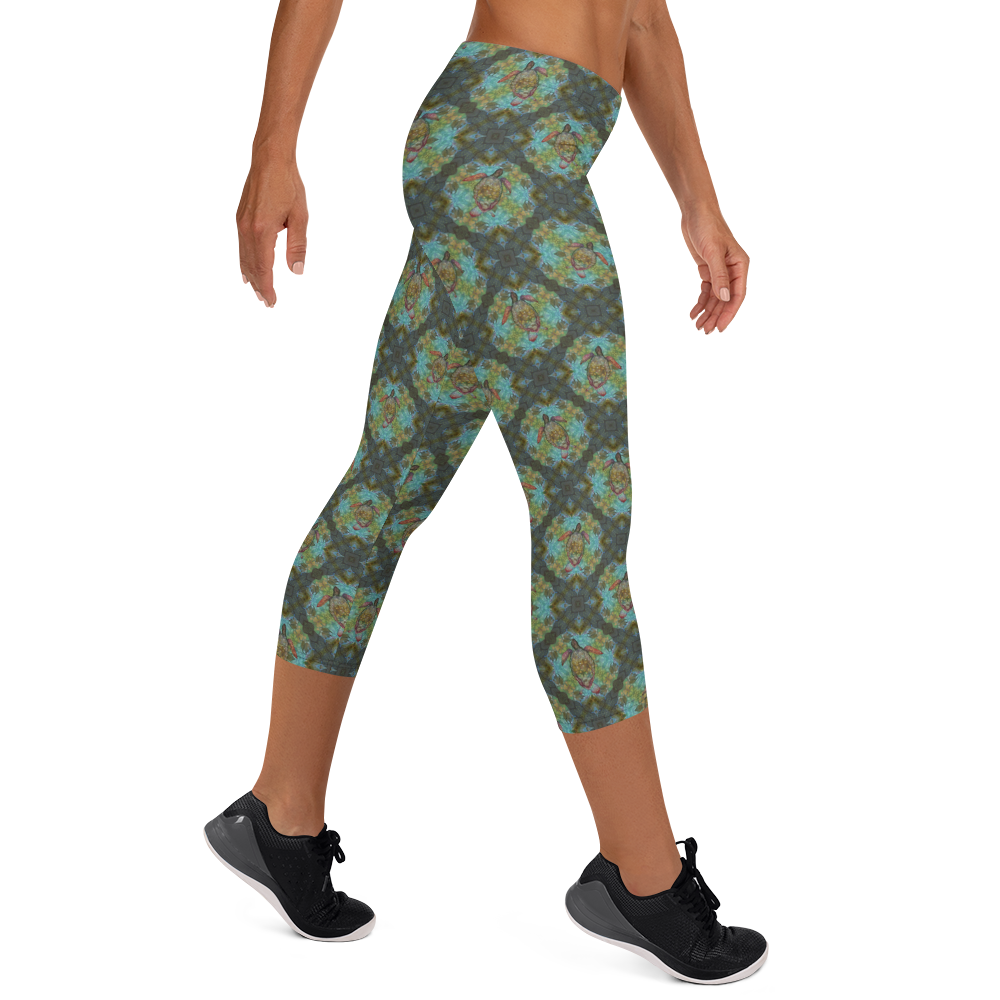 Olive Greens Capri Leggings