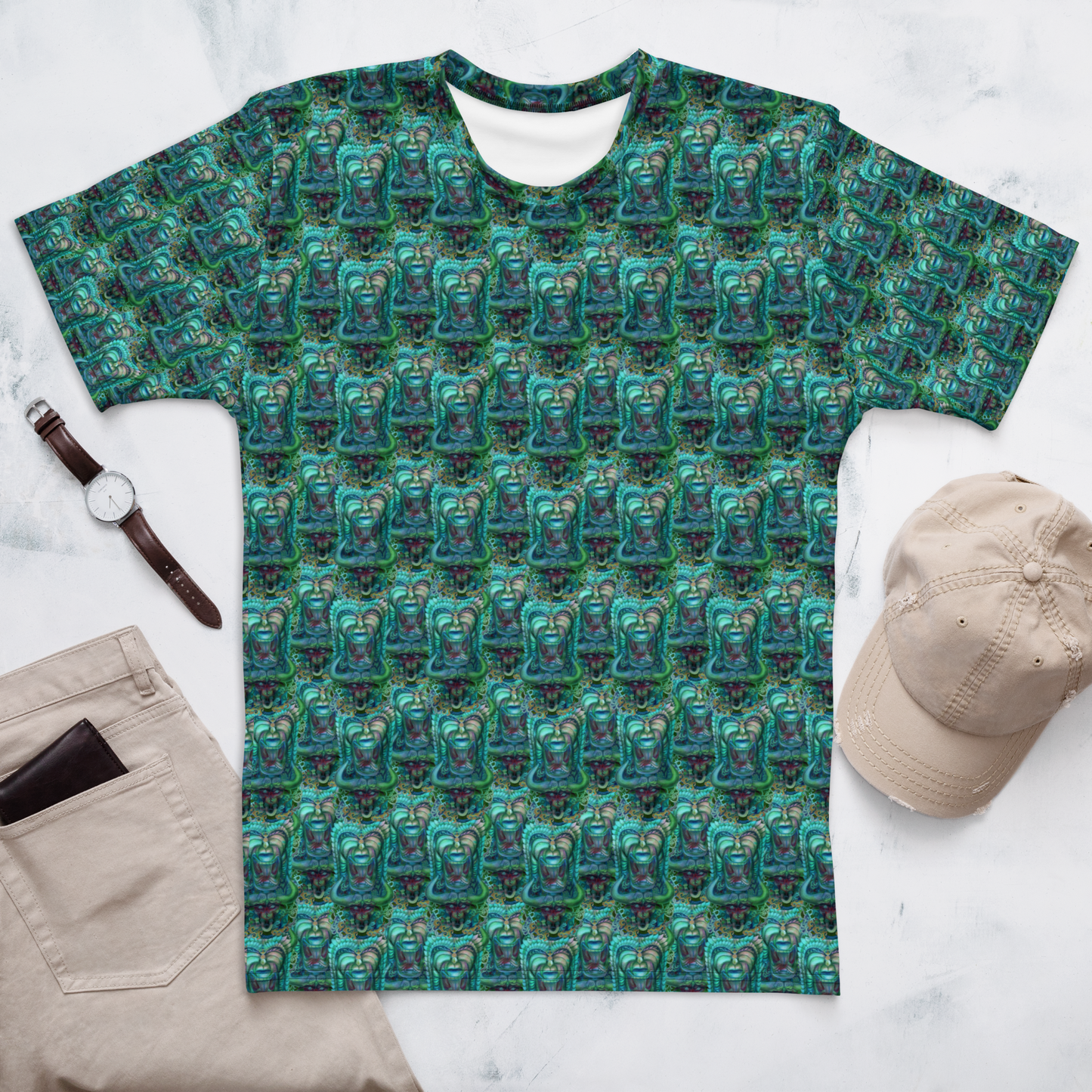 Cyan Cryptiki T-shirt