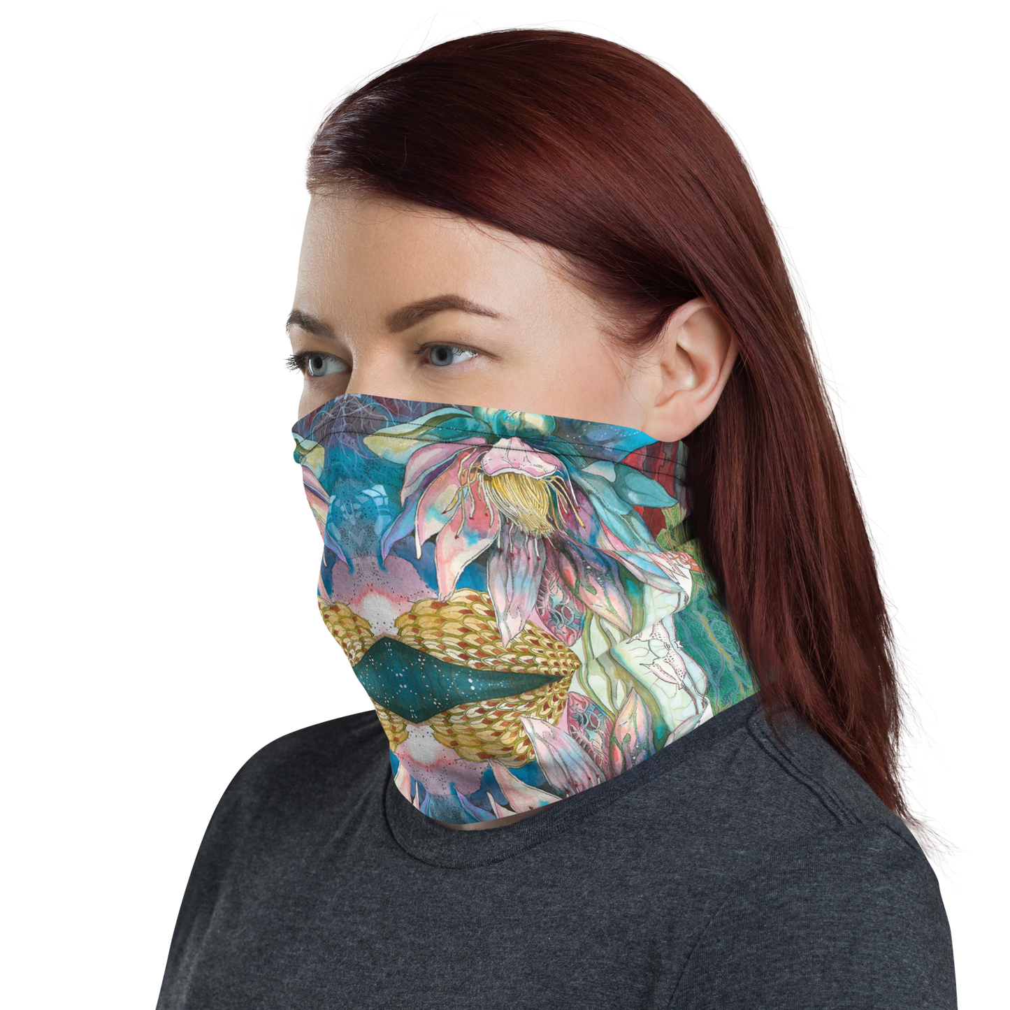 Floral Blues Bandana
