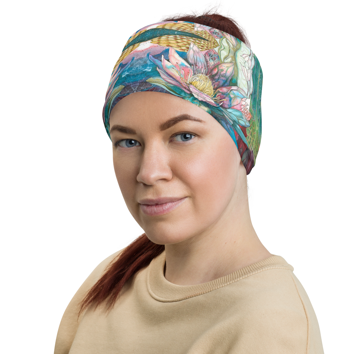 Floral Blues Bandana