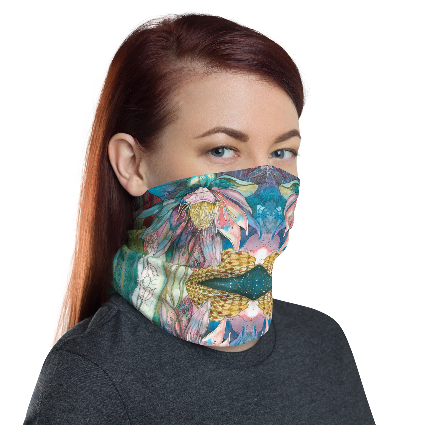 Floral Blues Bandana
