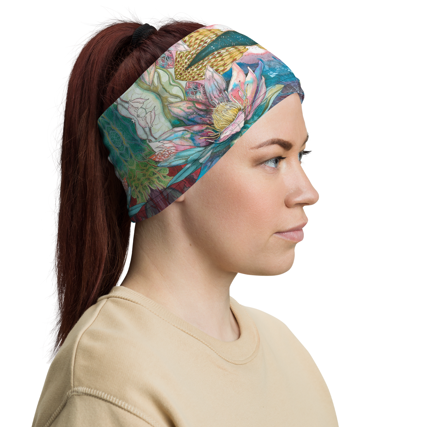 Floral Blues Bandana
