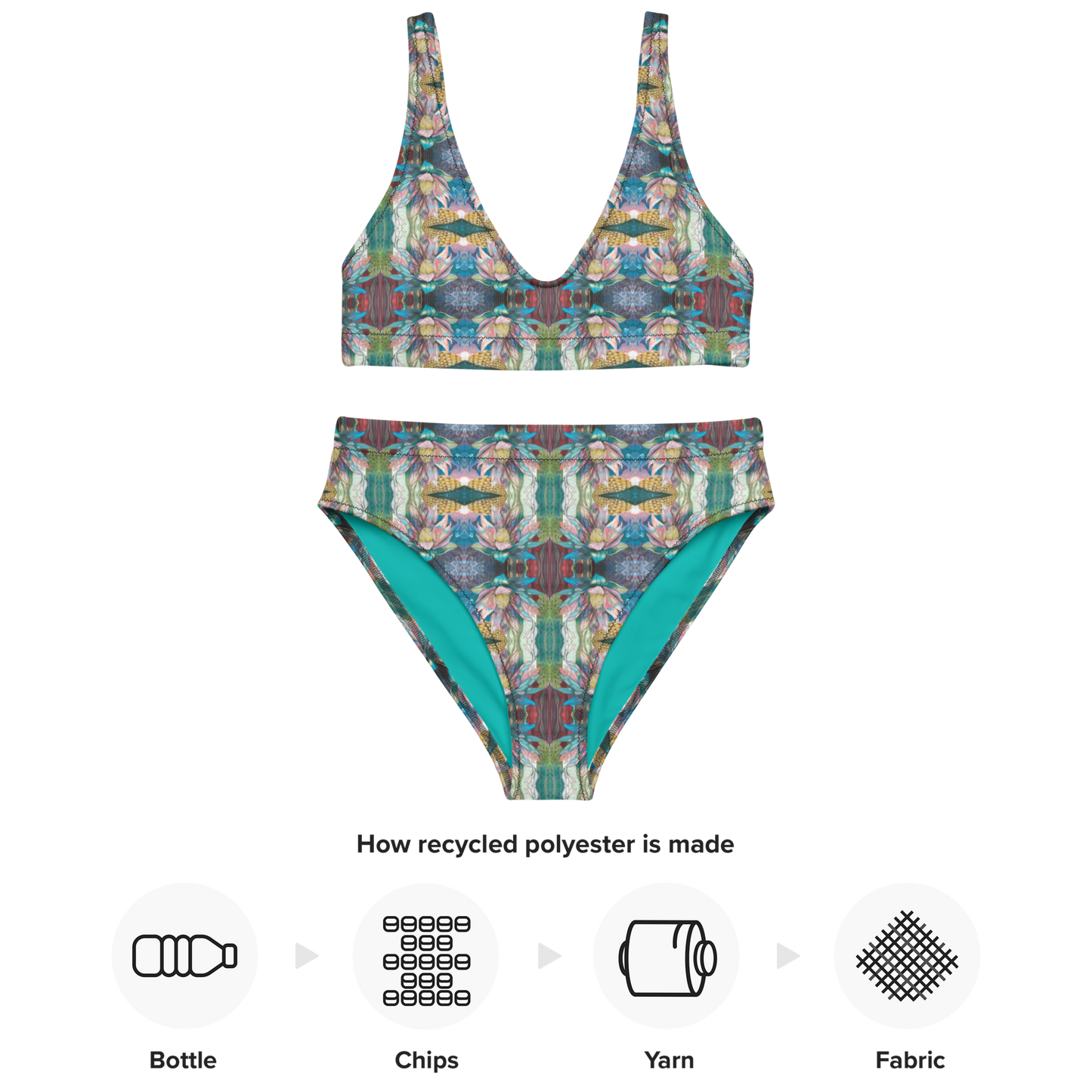 Floral Blues Bikini