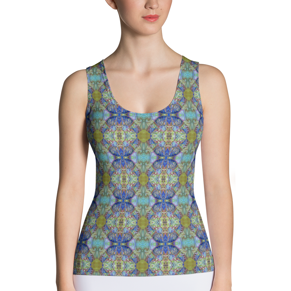 Spiral Blues Tank Top