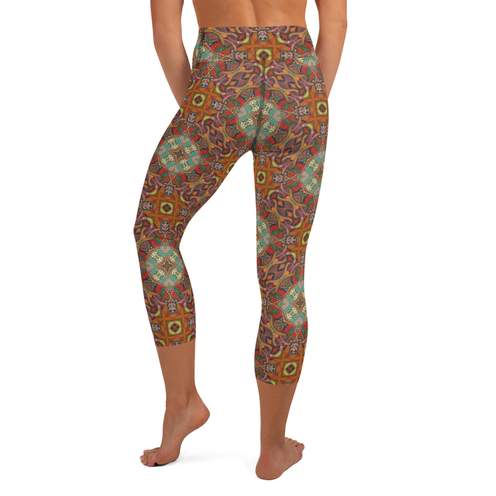 Stars of Infinity High Waist Capri Leggings