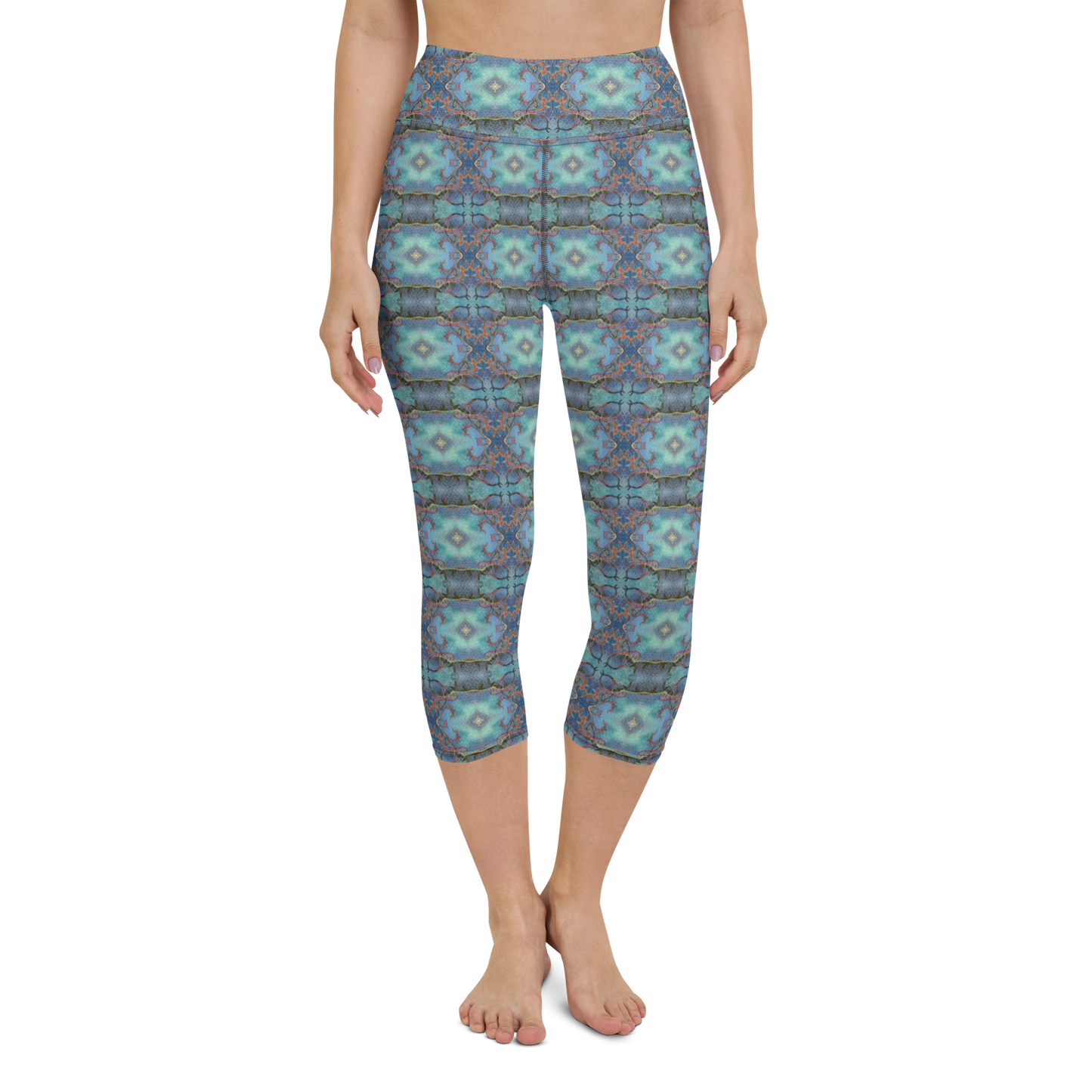 Crystalessence High Waist Capri Leggings