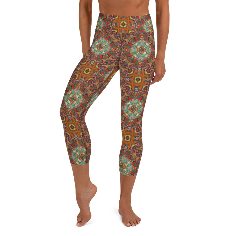 Stars of Infinity High Waist Capri Leggings