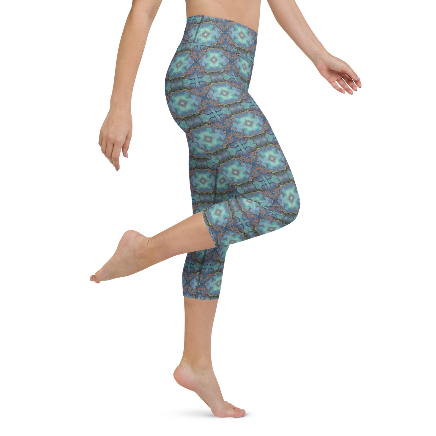 Crystalessence High Waist Capri Leggings