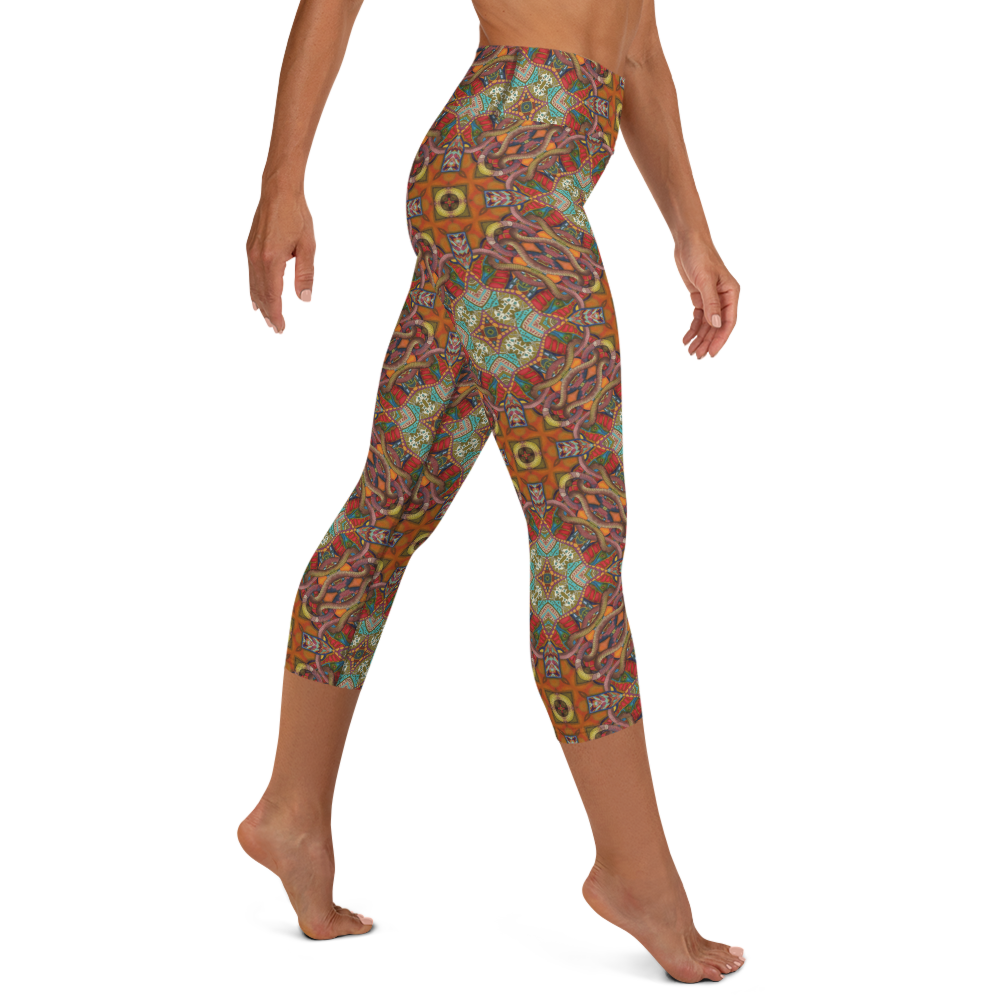 Stars of Infinity High Waist Capri Leggings