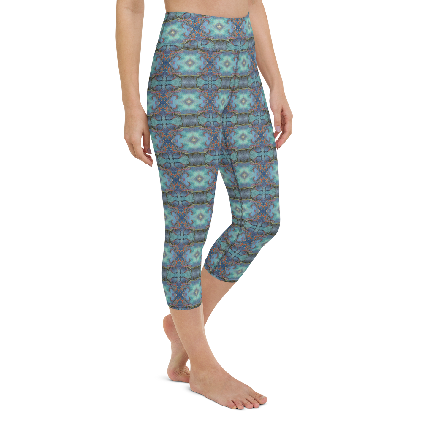 Crystalessence High Waist Capri Leggings