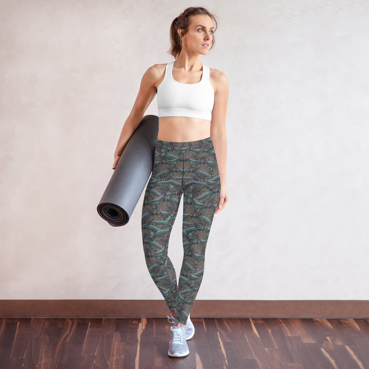Turtles High Waist Capri Leggings