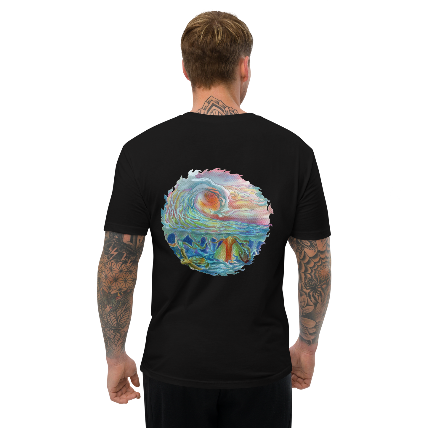 Sunset Surf Back T-shirt