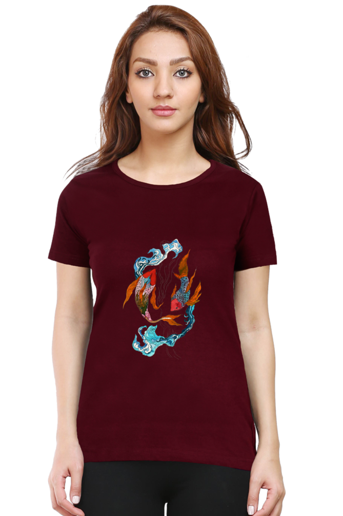 Koi Fish Yin Yang Women's T-shirt