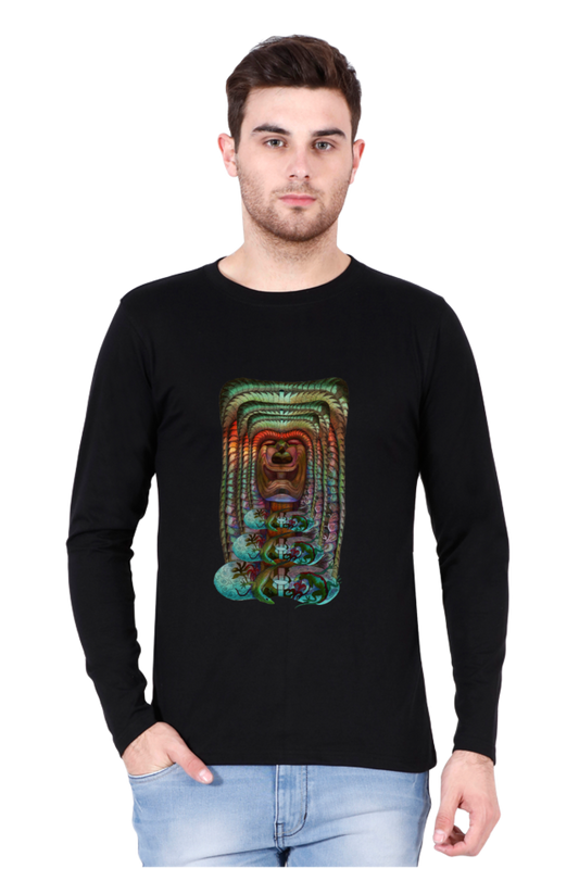 Psychedelic Tiki Long Sleeve T-shirt 