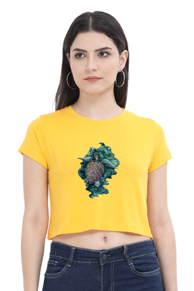 "Honu" Turtle Crop Top