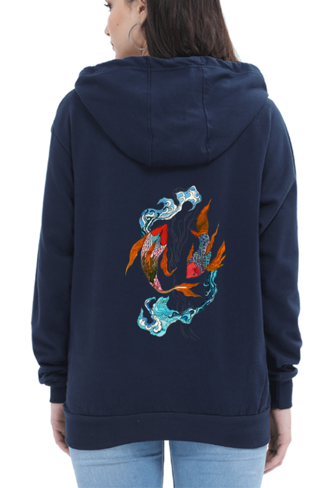 Koi Fish Yin Yang Hoodie