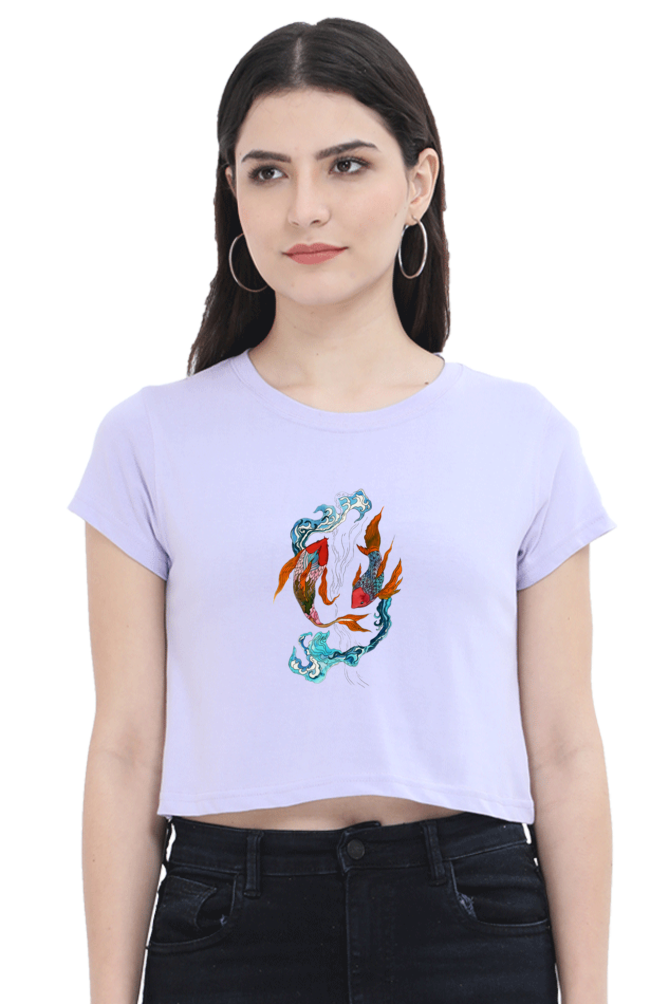 Koi Fish Yin Yang Front Print