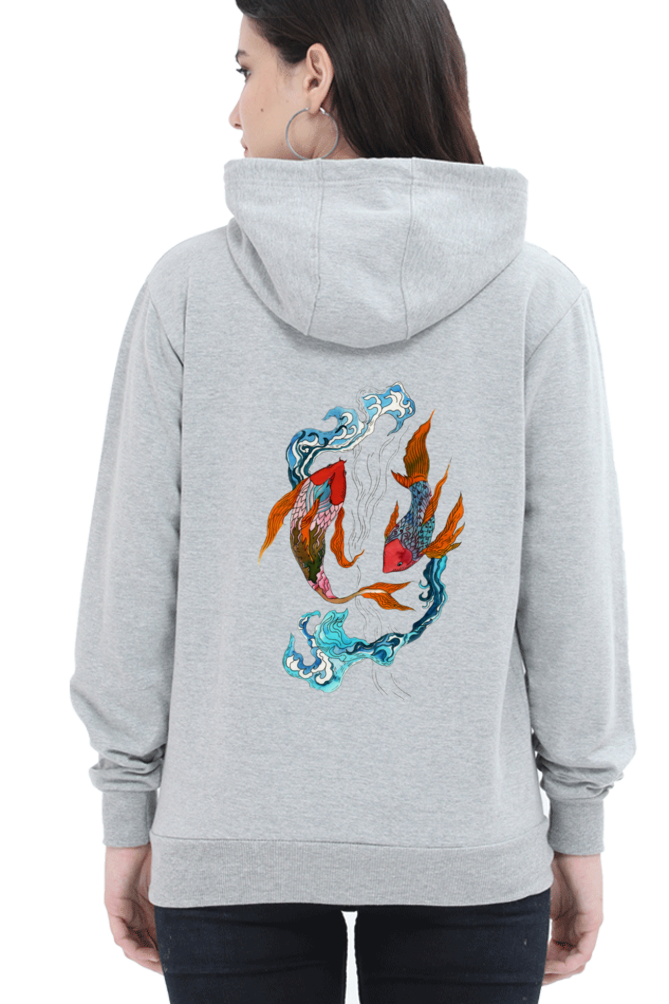 Koi Fish Yin Yang Hoodie