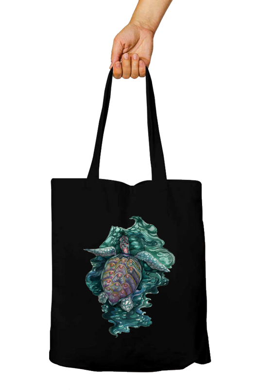 "Honu" Turtle Tote Bag with Zipper