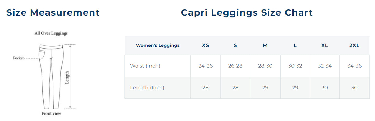 Spiral Pink Capri Leggings