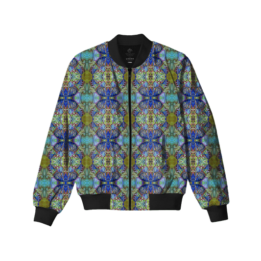 Spiral Blues Bomber Jacket